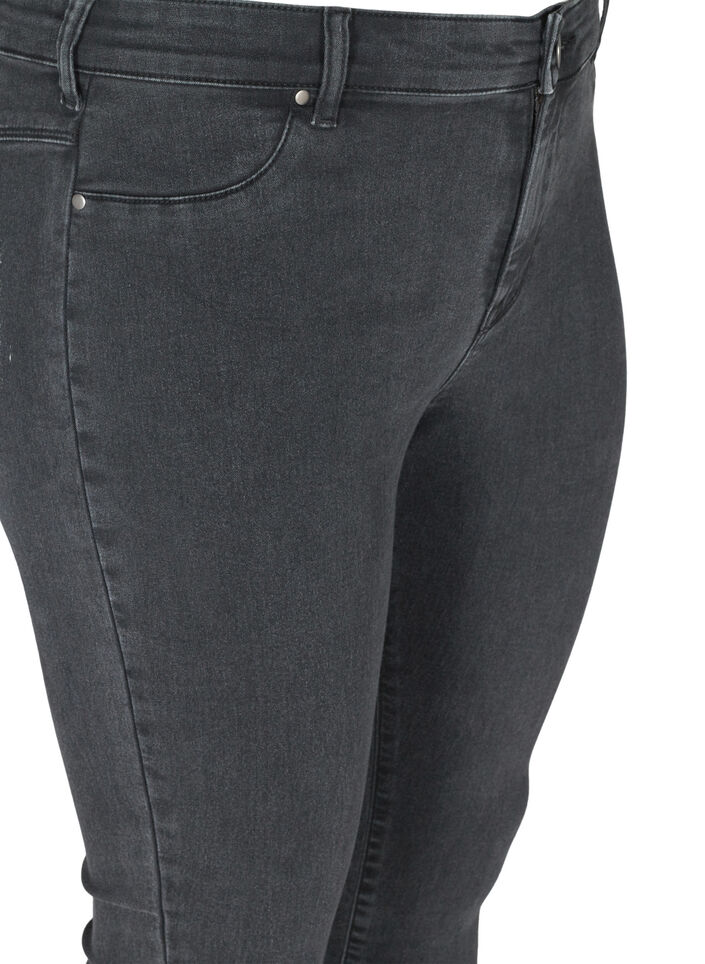 Jeggings i bomullsblanding, Grey Denim, Packshot image number 3