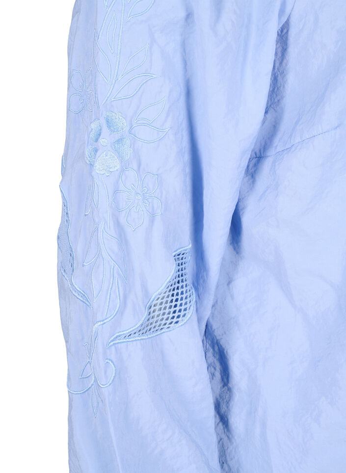 Bluse i Tencel ™ Modal med broderidetaljer, Serenity, Packshot image number 3