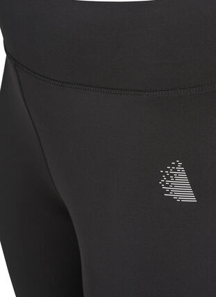Tettsittende capribukser til trening, Black, Packshot image number 3