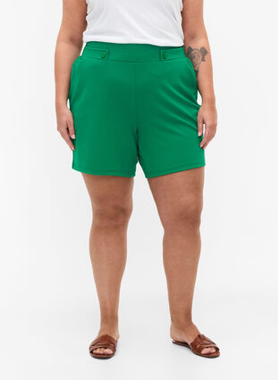Shorts med lommer og løs passform, Jolly Green, Model image number 2