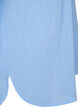 Skjortebluse med knappelukking i bomull-lin-blanding, Serenity, Packshot image number 3