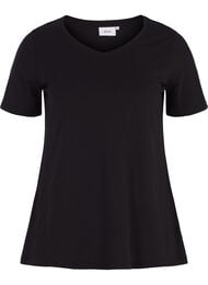 Basis enkel bomulls t-skjorte, Black