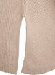 Strikkegenser med diagonalt m&oslash;nster og raglanermer, Beige, Packshot image number 3