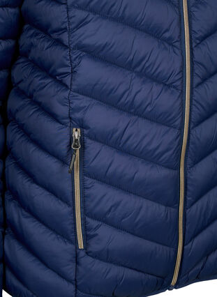 Lettvektsjakke med hette, Navy Blazer, Packshot image number 2