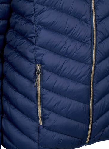 Lettvektsjakke med hette, Navy Blazer, Packshot image number 2
