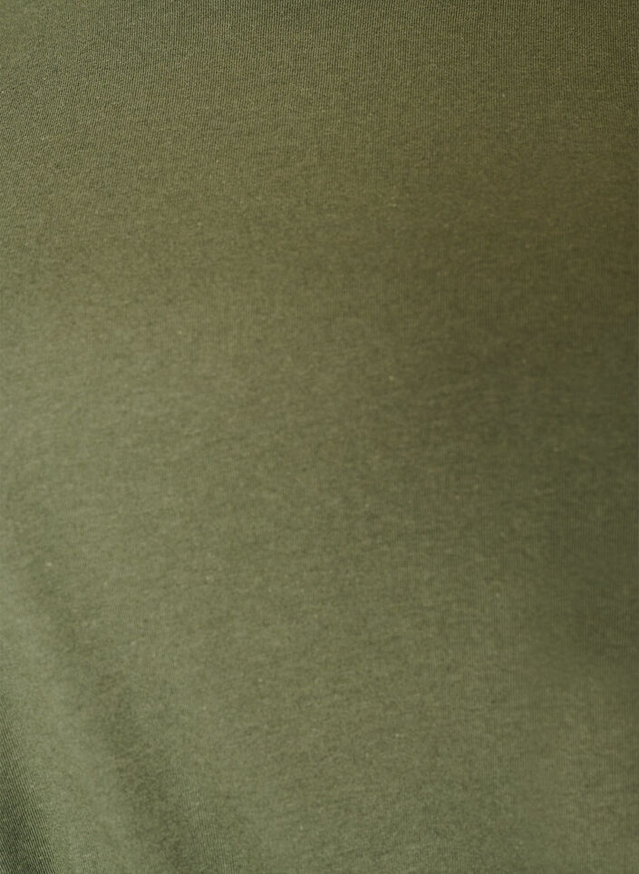 Bomullskjole med broderie anglaise-ermer og knytebelte, Gr&oslash;nn, Packshot image number 2