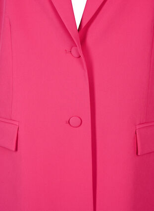 Klassisk blazer med knappelukking, Pink Yarrow, Packshot image number 2