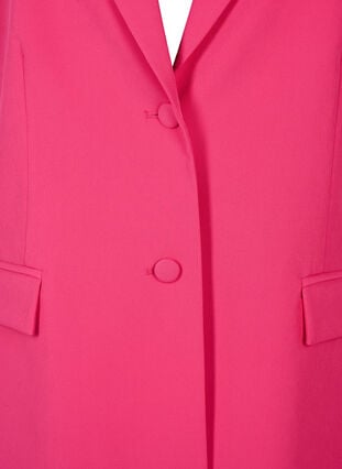 Klassisk blazer med knappelukking, Pink Yarrow, Packshot image number 2
