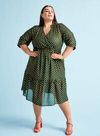 Prikkete kjole, , Model