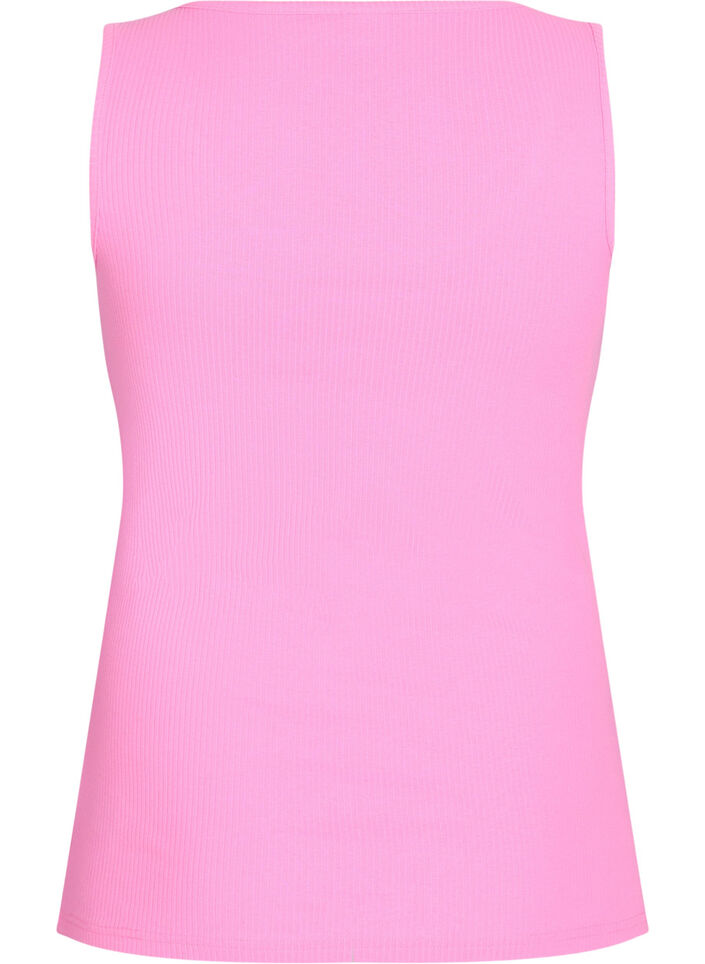 Singlet med strass og smal passform, Rosa, Packshot image number 1