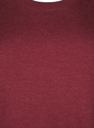 Zizzi FLASH – strikket bluse med rund hals, Rød, Packshot image number 2
