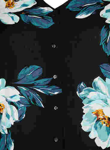 Ermeløs jumpsuit i viskose, Black Big Flower, Packshot image number 2