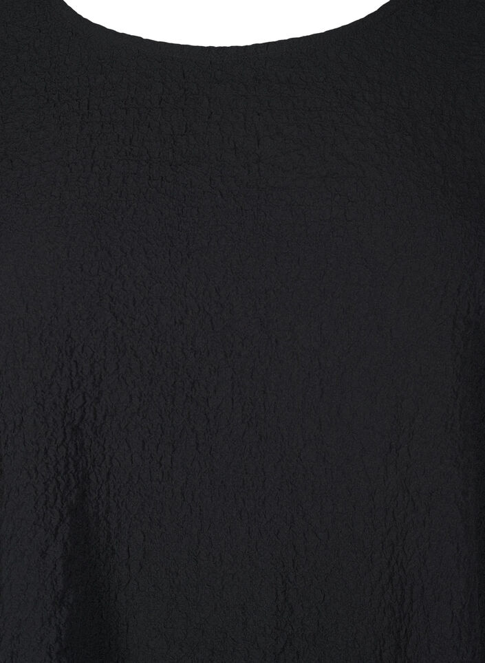 FLASH - Langermet tunika med rund hals, Svart, Packshot image number 2