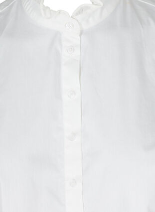 Løs skjortekrage med volangkant, Bright White, Packshot image number 2