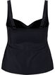 Tankini med drapering, Svart, Packshot image number 1
