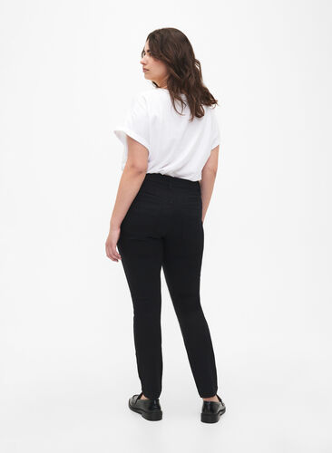 Viona jeans med normal midje, Black, Model image number 1
