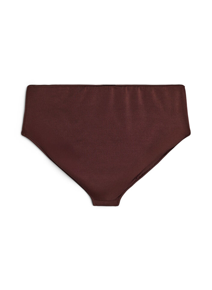Vendbare bikinitruser med regular waist, Brun, Packshot image number 1