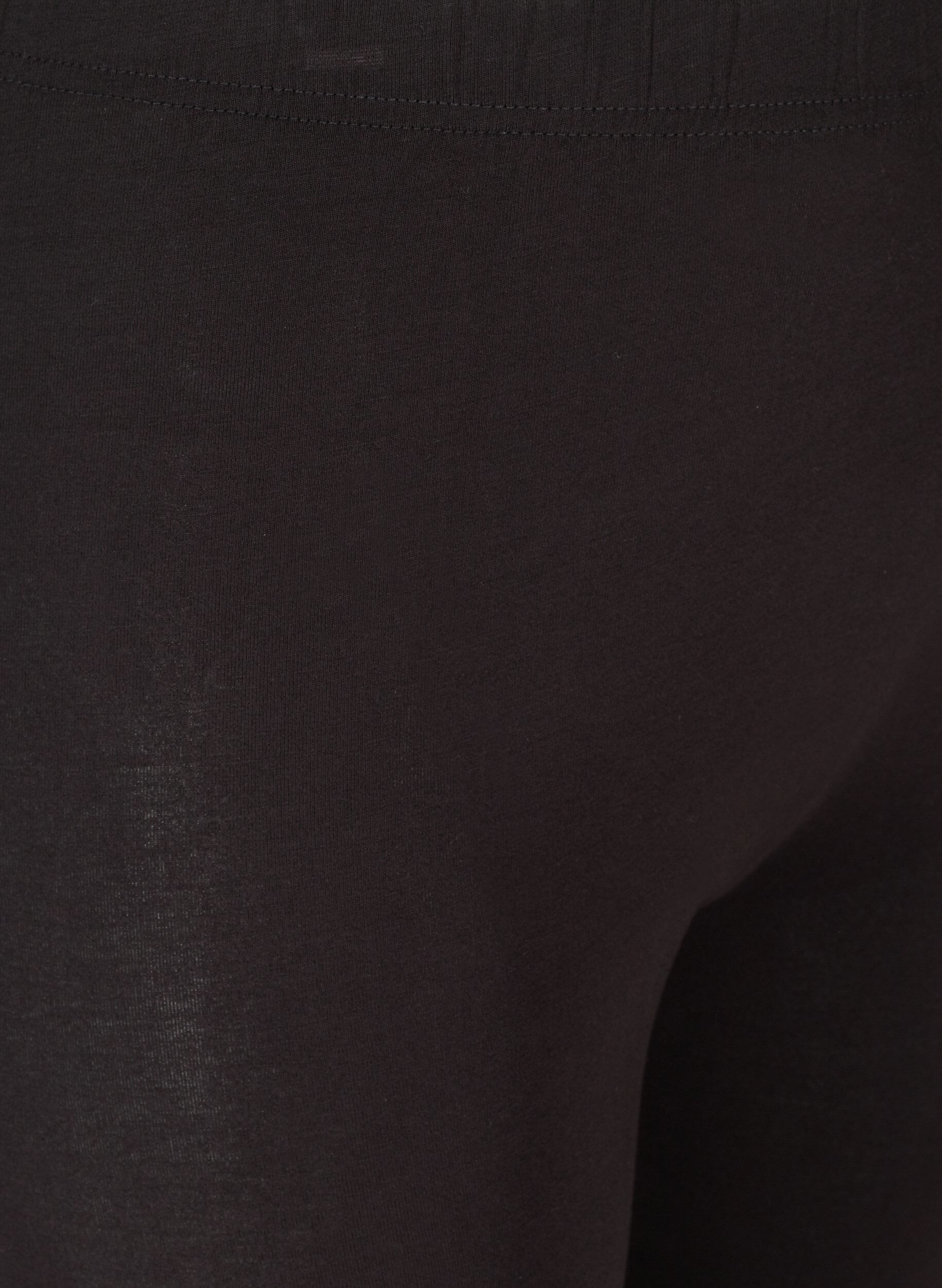 Zizzi Leggings i en viskosemiks med dekorativ strass, Black, Packshot image number 2