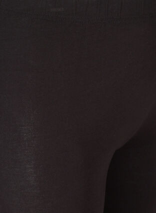 Leggings i en viskosemiks med dekorativ strass, Black, Packshot image number 2