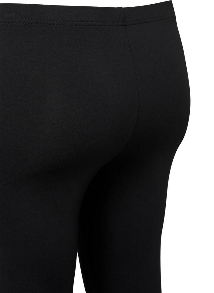 Leggings med 3/4-lengde og blondekant, 2 stk., Black / Black, Packshot image number 2