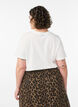 Bomulls-T-skjorte med trykk, Hvit, Model image number 2