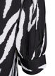 Bluse med smokk og lange ermer, Svart, Packshot image number 3