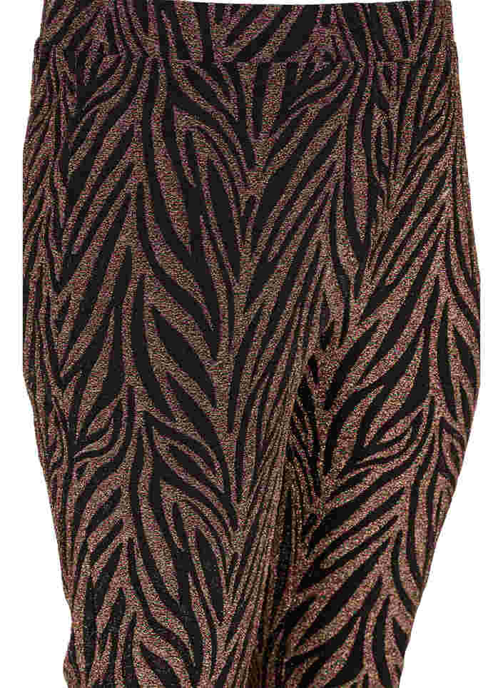 Mønstrete bukser med glitter, Black Lurex AOP, Packshot image number 2