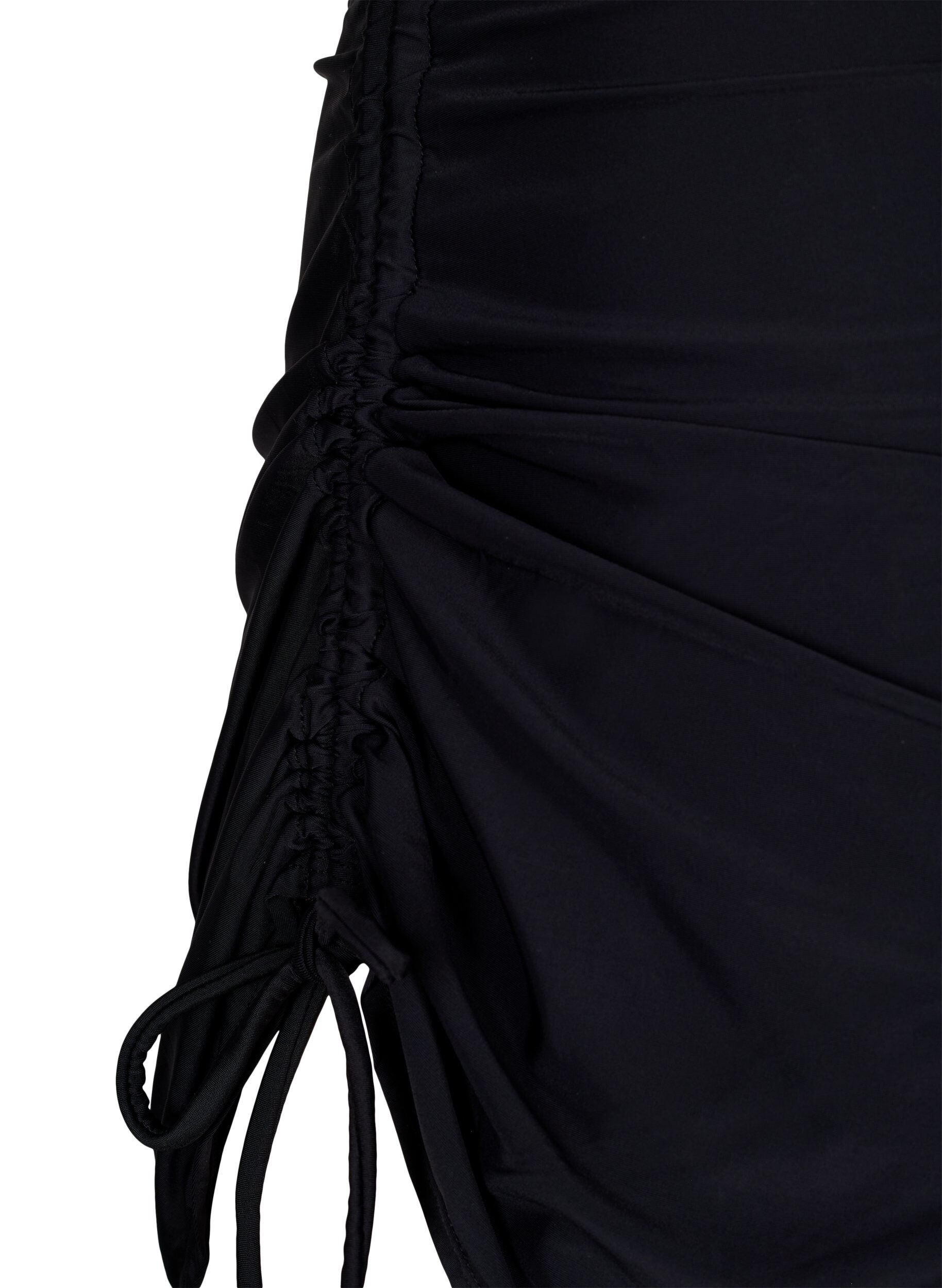 Zizzi Bikiniskj&oslash;rt med fastsydd truse, Svart, Packshot image number 3