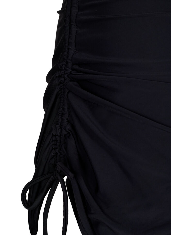 Bikiniskjørt med fastsydd truse, Svart, Packshot image number 3