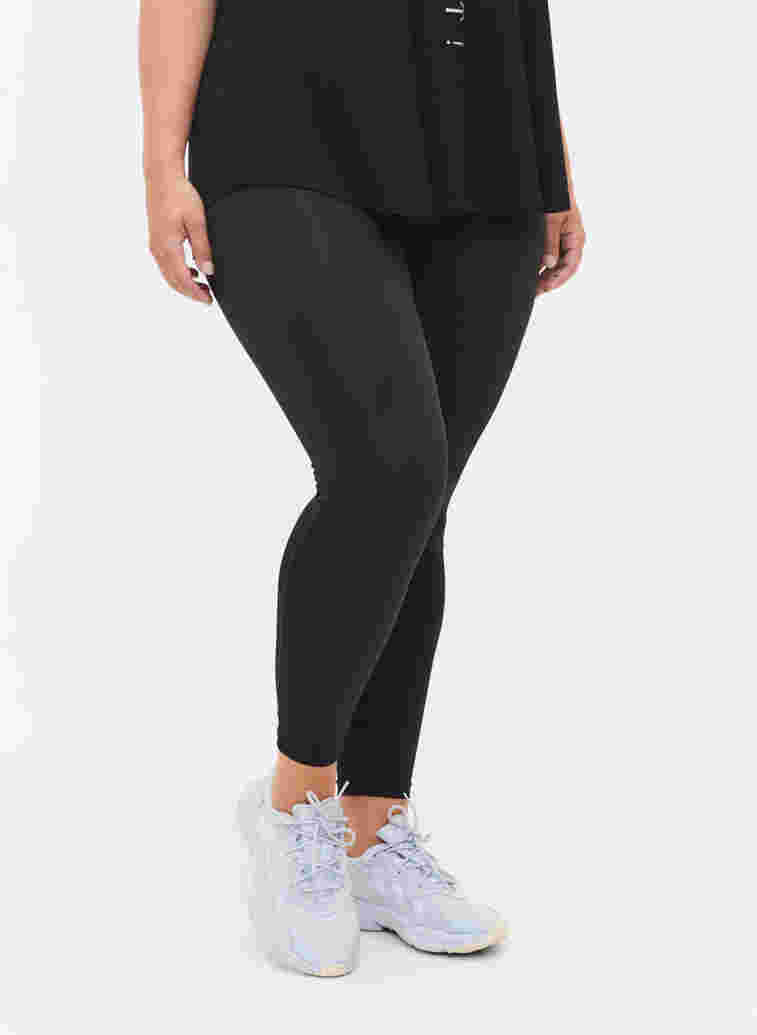 Ensfarget 7/8 leggings, Black, Model image number 2