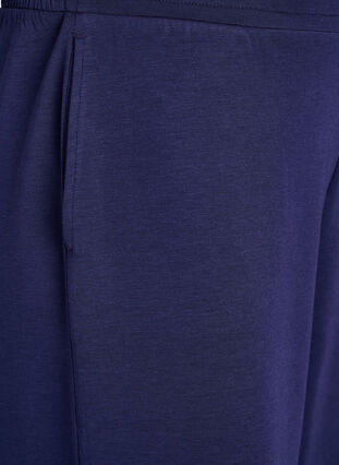 Zizzi 7/8 bukser i modal blanding med lommer, Blå, Packshot image number 2