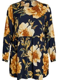 Langermet tunika med skj&aelig;ring, Bl&aring;