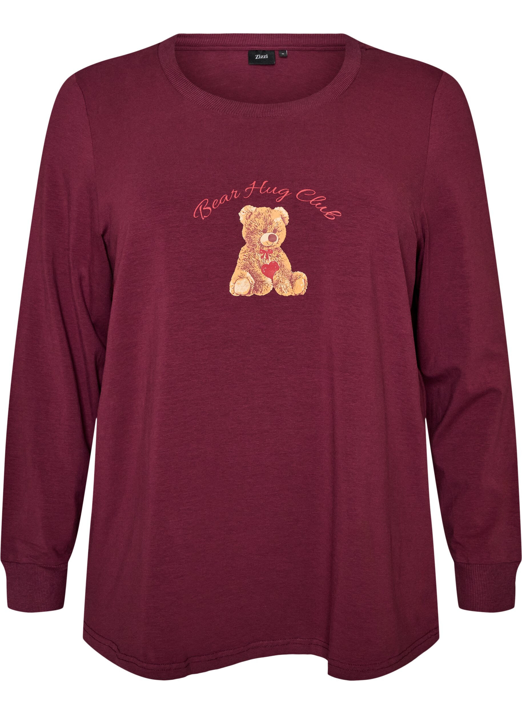 ZizziNattbluse med et trykk, 2421, Packshot image number 0