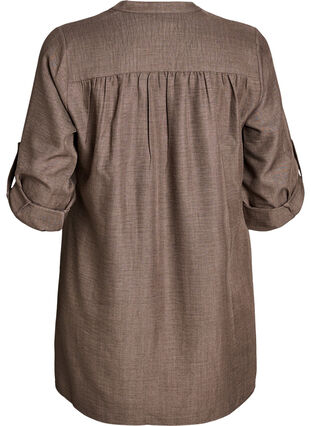 Zizzi Tunika med rund hals, Brun, Packshot image number 1