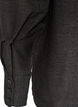 Loose fit skjorte med V-hals, Svart, Packshot image number 3