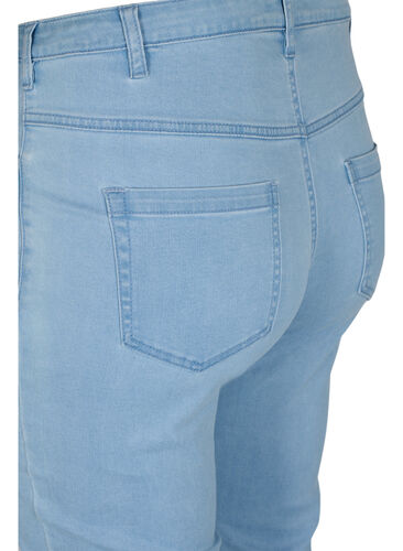 Slim fit Emily jeans med normal høyde i livet, Ex Lt Blue, Packshot image number 3