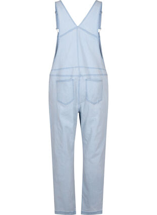Zizzi Striped denim snekkerbukser, L. Blue Denim Stripe, Packshot image number 1
