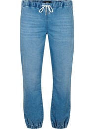 Joggebukse i denim med lommer, Light Blue Denim