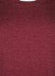 Strikket bluse med rund hals, R&oslash;d, Packshot image number 2