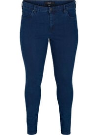 Super slim Amy jeans med høyt liv, Blå Super slim Amy jeans med høyt liv