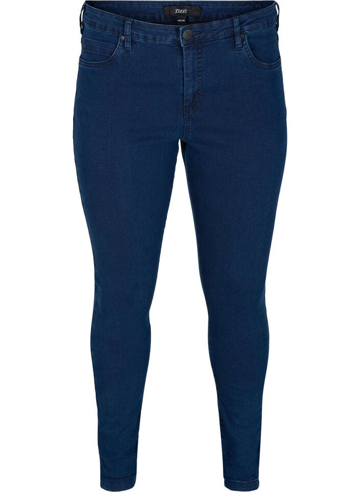 Super slim Amy jeans med høyt liv, Blå, Packshot image number 0