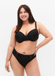 G-streng med blondedetaljer, 3 stk., Svart, Model image number 0