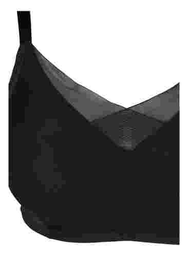 BH med mesh og vatterte skåler, Black, Packshot image number 2