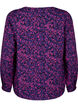 FLASH - bluse med lange ermer og trykk, Pink Blue AOP, Packshot image number 1