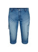 Slim-fit capri-jeans med lommer, Blå, Packshot image number 0