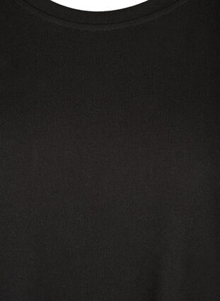 Bluse med lange ermer og dekorative perler, Black, Packshot image number 2