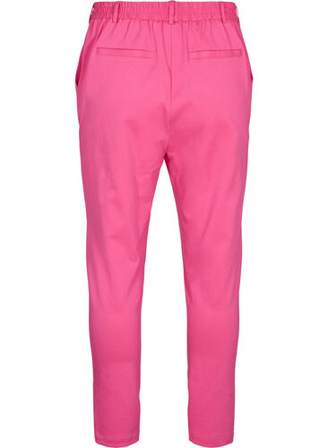 Cropped bukser med lommer, Shocking Pink, Packshot image number 1