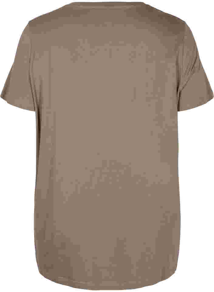 Oversized T-skjorte i økologisk bomull, Falcon Text, Packshot image number 1
