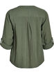 Bluse i bomullsmuslin med broderi anglaise, Gr&oslash;nn, Packshot image number 1