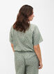 FLASH - Kortermet bluse med trykk, Iceberg Green Dot, Model image number 1
